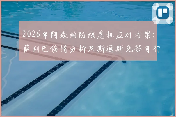 2026年阿森纳防线危机应对方案：萨利巴伤情分析及斯通斯免签可行性深度探讨